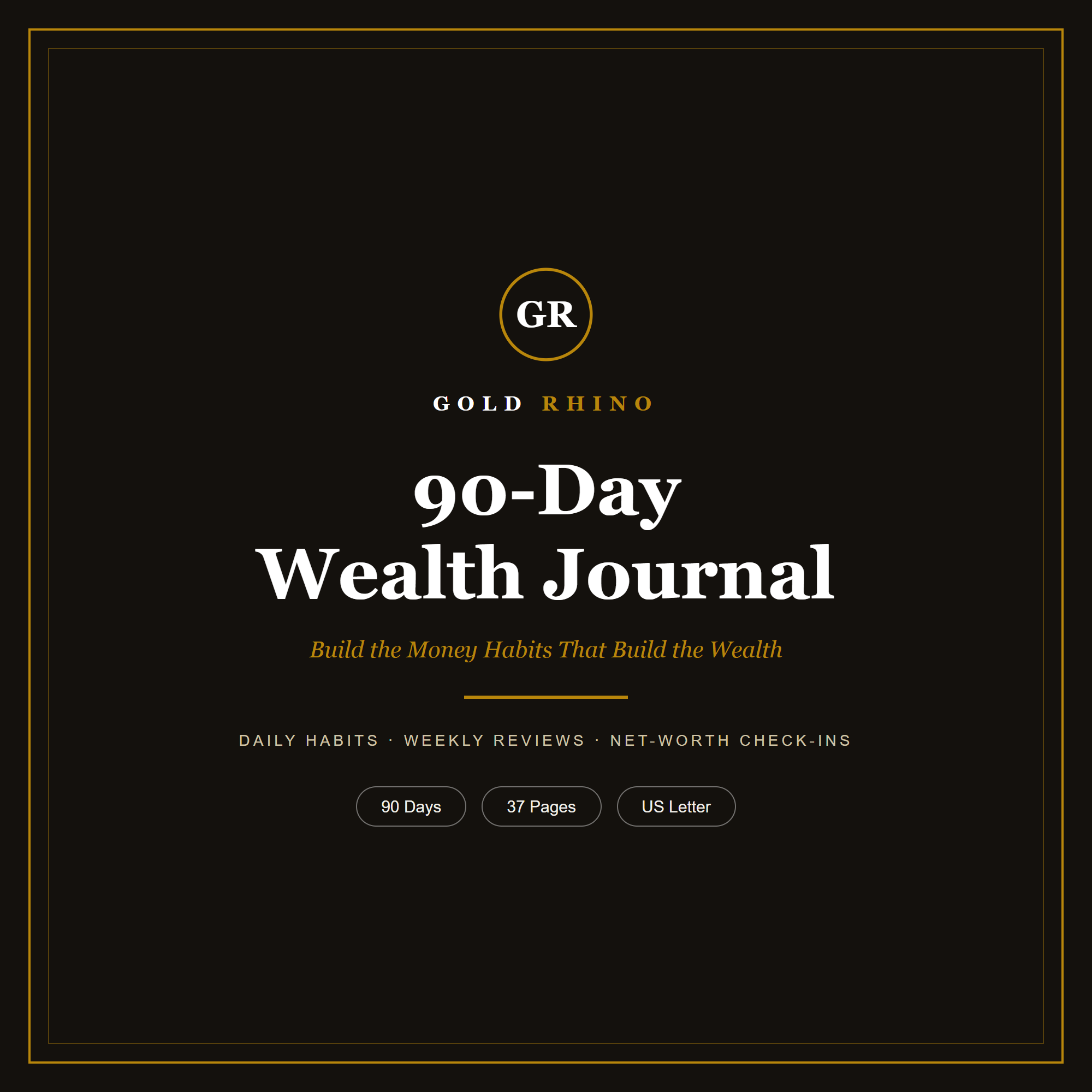 90-Day Wealth Journal cover